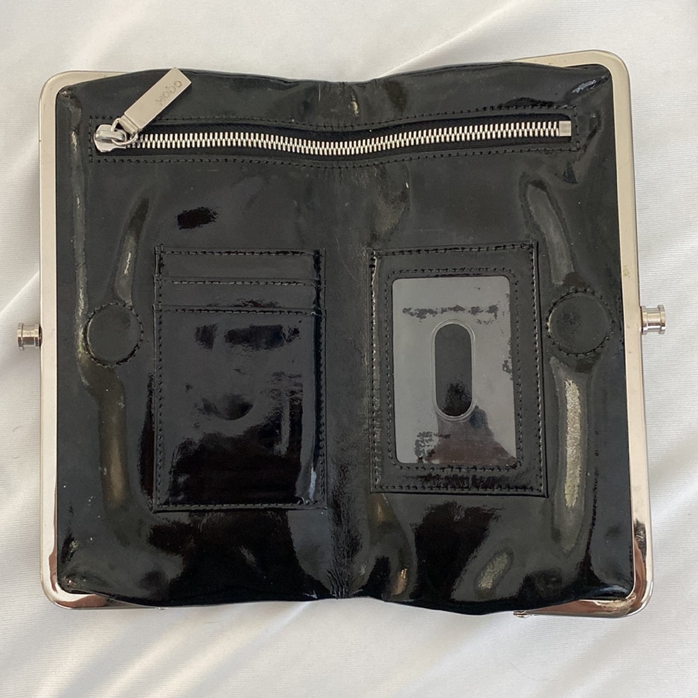 Black Patent, Leather Hobo, Wallet Gem